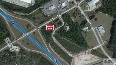 I-16 and US Highway 280, Ellabell, GA - VUE AÉRIENNE  vue de carte - Image1