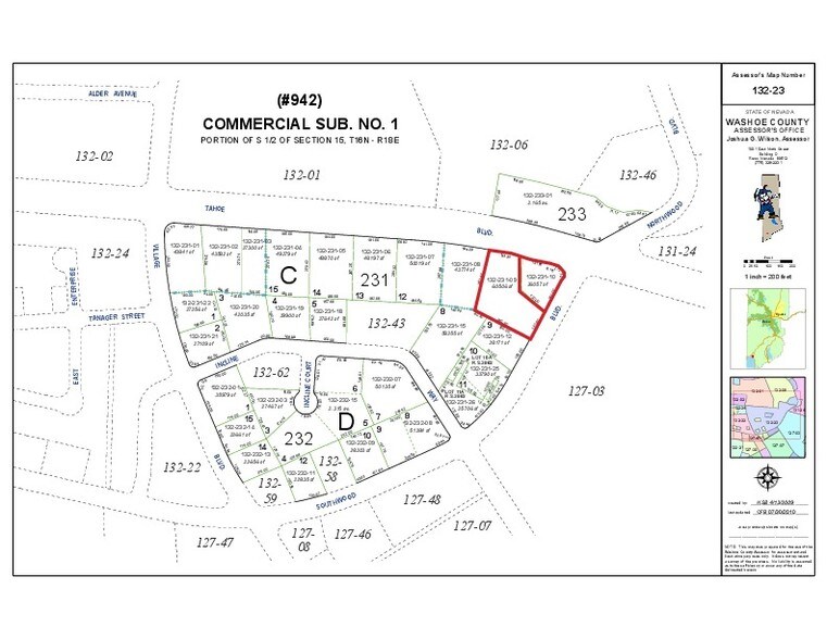 947 Tahoe Blvd, Incline Village, NV à vendre - Plan cadastral – Image 2 sur 8