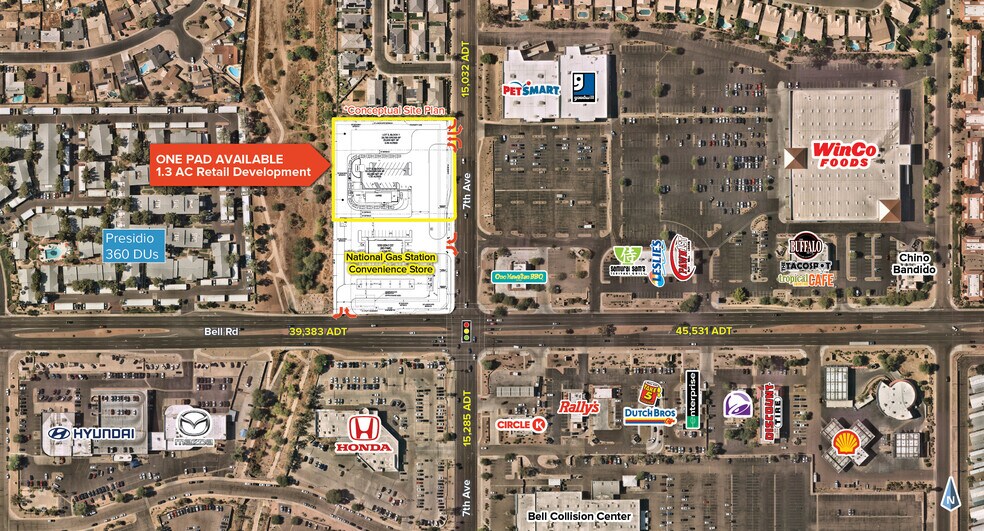 710 W Bell Rd, Phoenix, AZ à louer - Photo de l’immeuble – Image 2 sur 3