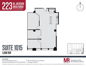 223 W Jackson Blvd, Chicago, IL à louer Plan d’étage– Image 1 sur 6