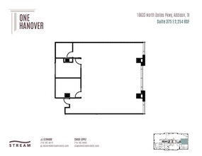 16633 N Dallas Pky, Addison, TX à louer Plan d’étage– Image 1 sur 1