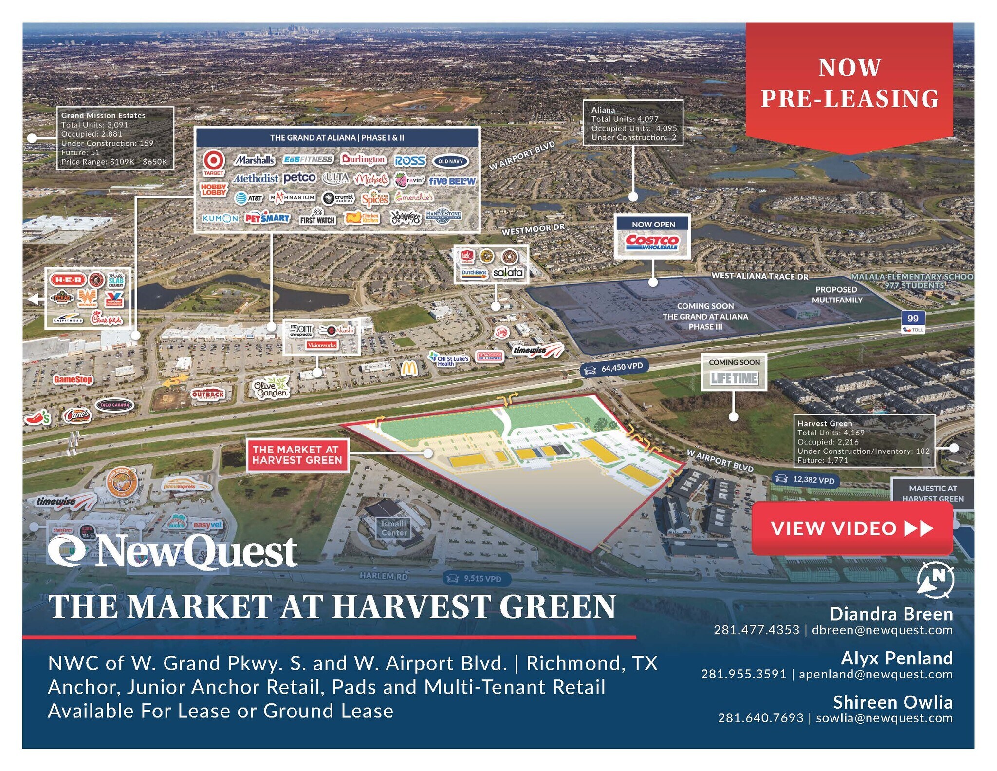 NWC W Grand Parkway S & W Airport Blvd, Richmond, TX à louer Photo principale– Image 1 sur 6