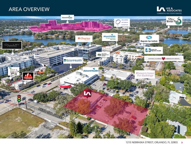1215 Nebraska St, Orlando, FL à louer - Aérien – Image 2 sur 3