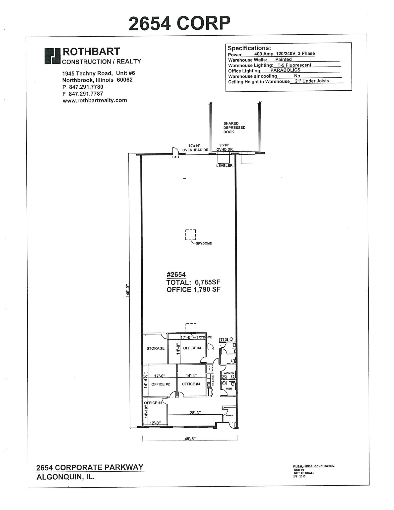 2654 Corporate Pky, Algonquin, IL à louer Plan de site– Image 1 sur 1