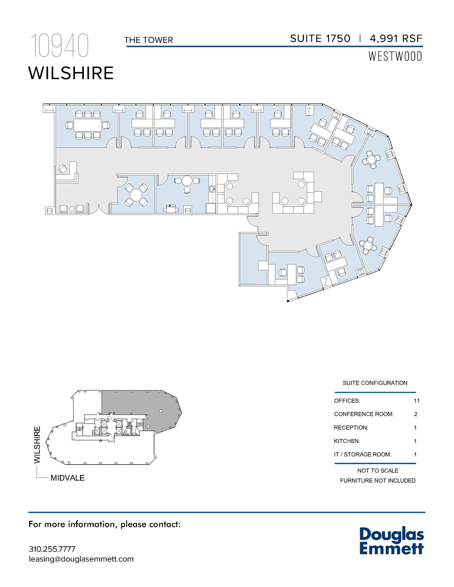 10940 Wilshire Blvd, Los Angeles, CA à louer Plan d’étage– Image 1 sur 1