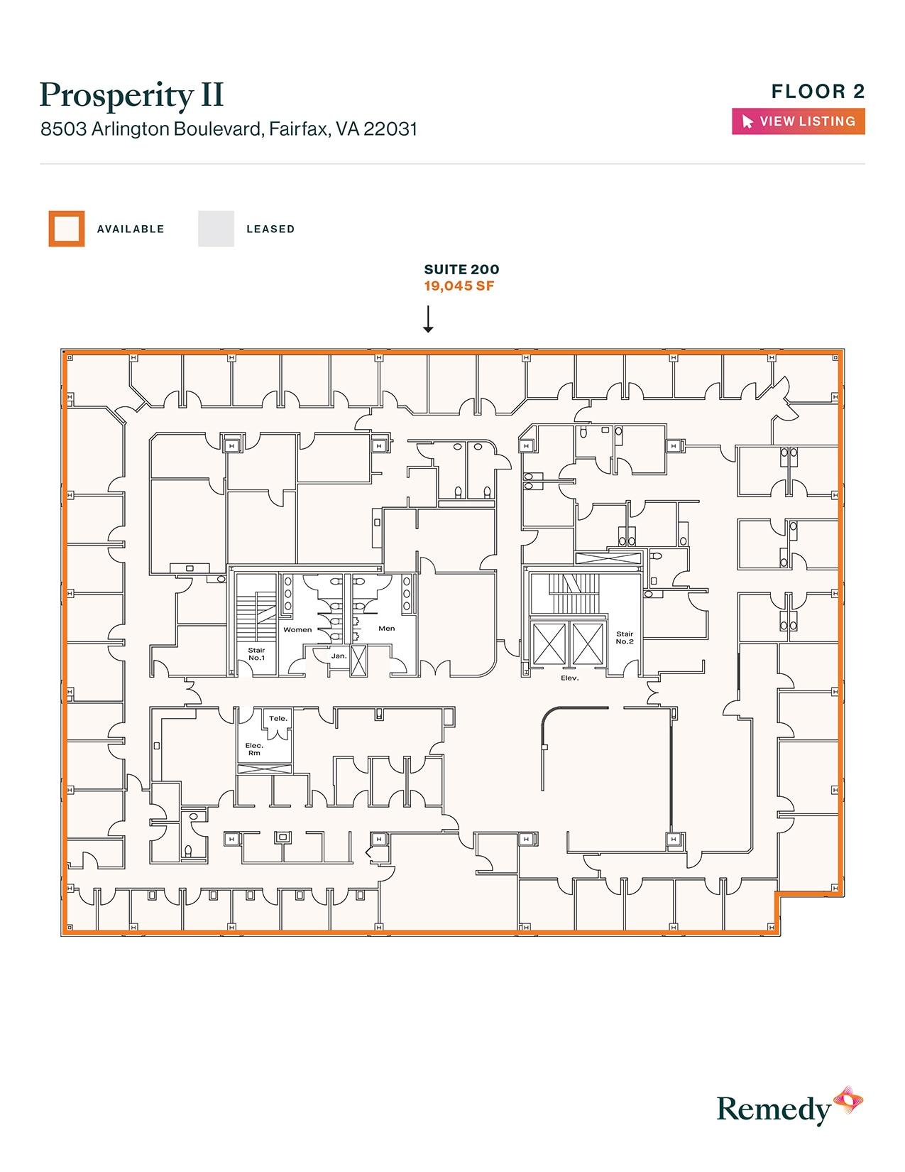8501 Arlington Blvd, Merrifield, VA à louer Plan d’étage– Image 1 sur 1