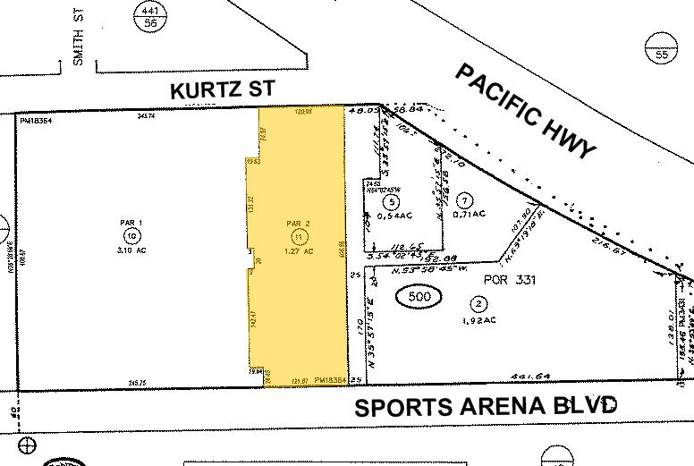 2717-2721 Kurtz St, San Diego, CA à louer - Plan cadastral – Image 2 sur 6