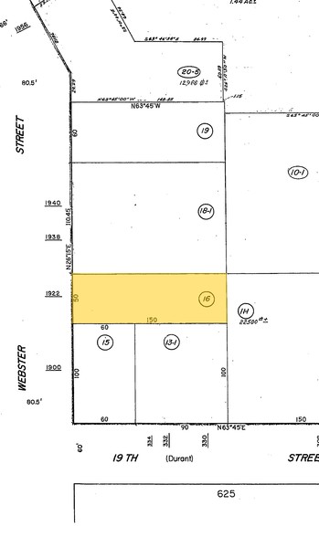 1922 Webster St, Oakland, CA à louer - Plan cadastral – Image 2 sur 2