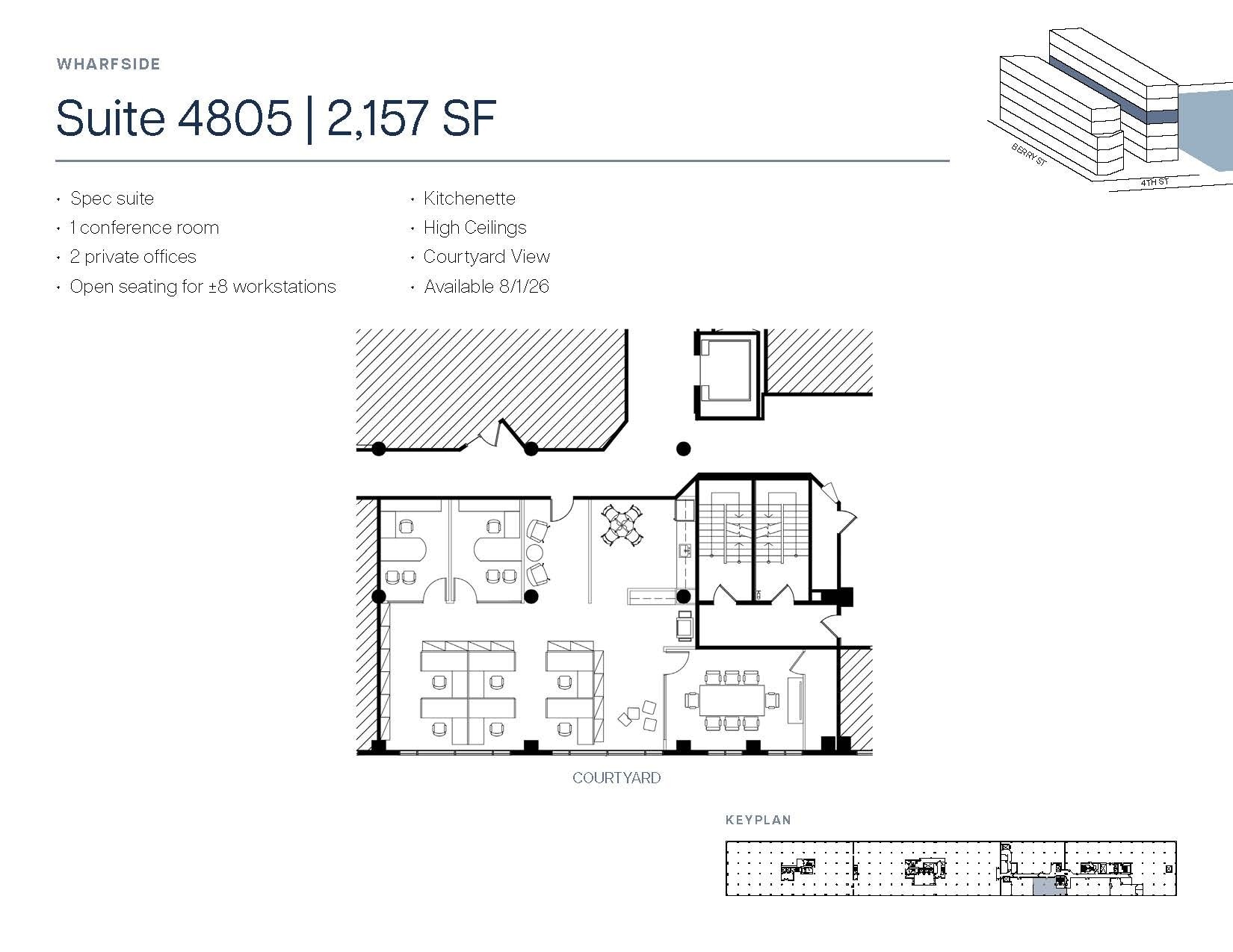 185 Berry St, San Francisco, CA à louer Plan d’étage– Image 1 sur 1