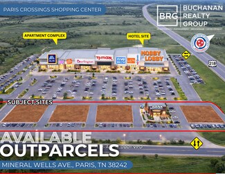 Plus de détails pour 800 Mineral Wells ave, Paris, TN - Terrain à louer