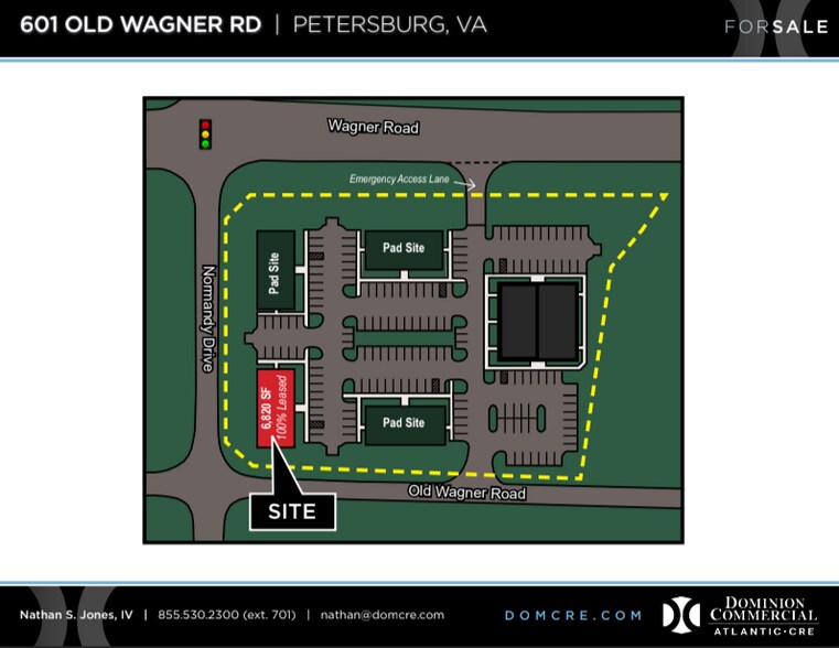 601 Old Wagner Rd, Petersburg, VA à vendre - Plan de site – Image 2 sur 4