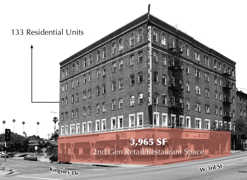 4083 W 3rd St, Los Angeles, CA à louer - Photo de l’immeuble – Image 3 sur 3