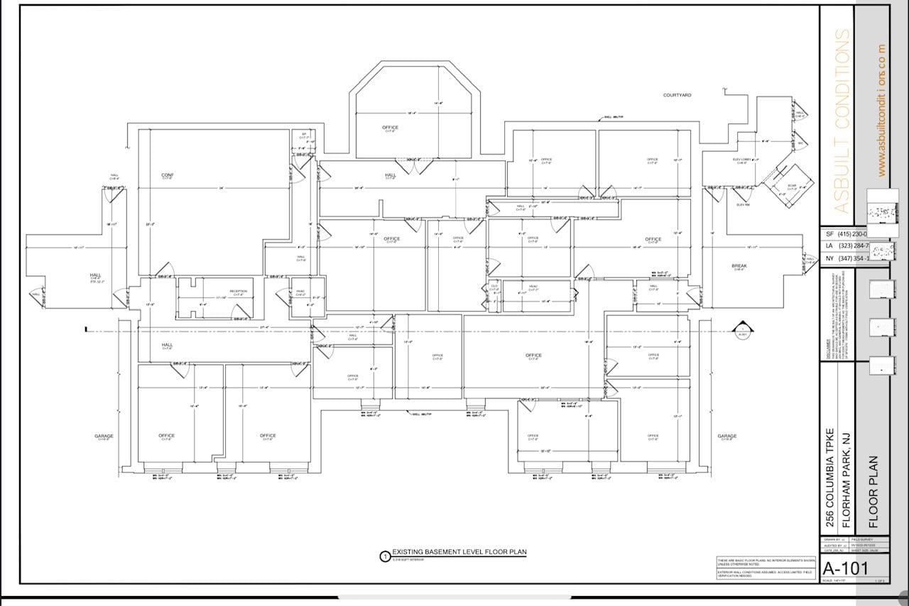 256 Columbia Tpke, Florham Park, NJ 07932 - Lot 104-106/1 -  - Plan d’étage - Image 1 of 11