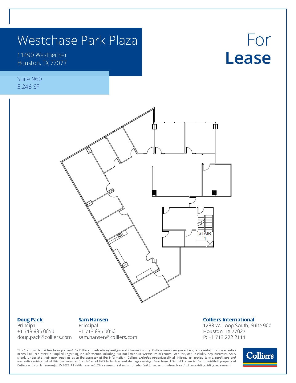 11490 Westheimer Rd, Houston, TX à louer Plan d’étage– Image 1 sur 1