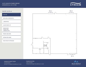 1175 S Park Dr, Kernersville, NC à louer Plan d’étage– Image 2 sur 2