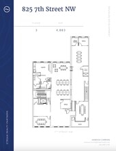 825-829 7th St NW, Washington, DC à louer Plan d’étage– Image 1 sur 1