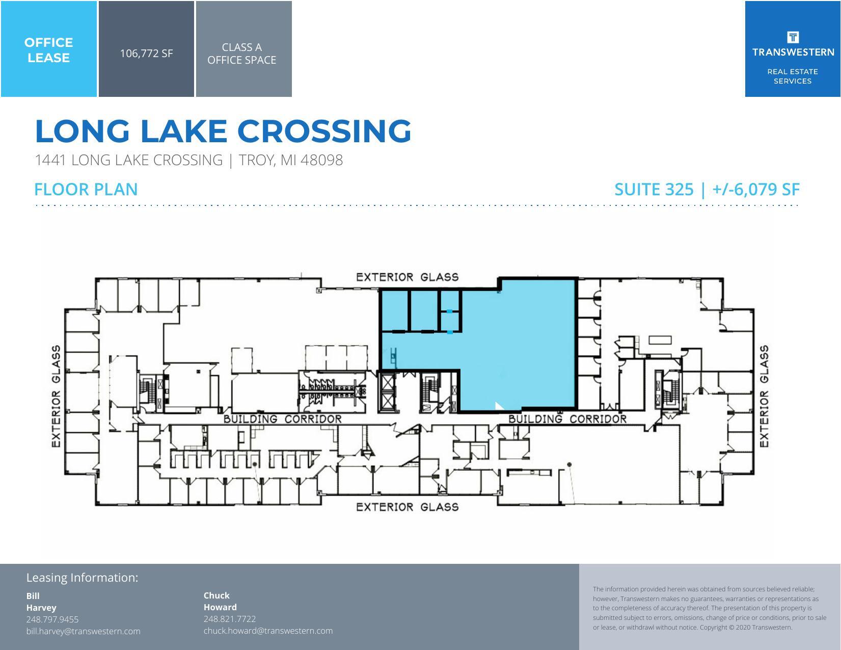 1441 W Long Lake Rd, Troy, MI à louer Plan d’étage– Image 1 sur 1