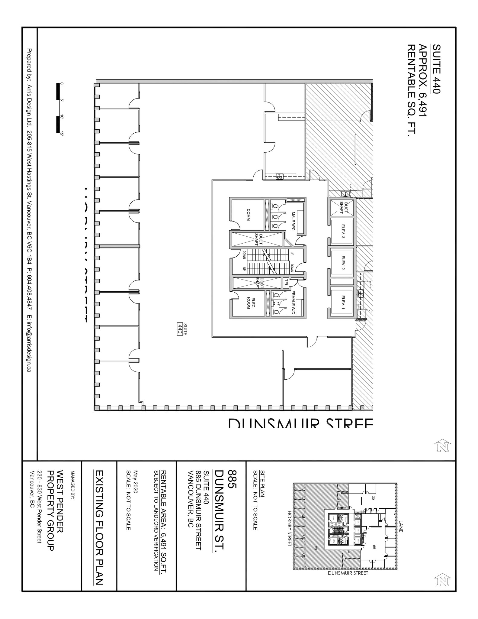 881-885 Dunsmuir St, Vancouver, BC à louer Plan de site– Image 1 sur 1