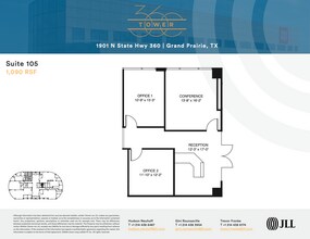 1901 N State Highway 360, Grand Prairie, TX à louer Plan d’étage– Image 1 sur 1