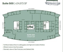 555 12th St, Oakland, CA à louer Plan d’étage– Image 1 sur 1