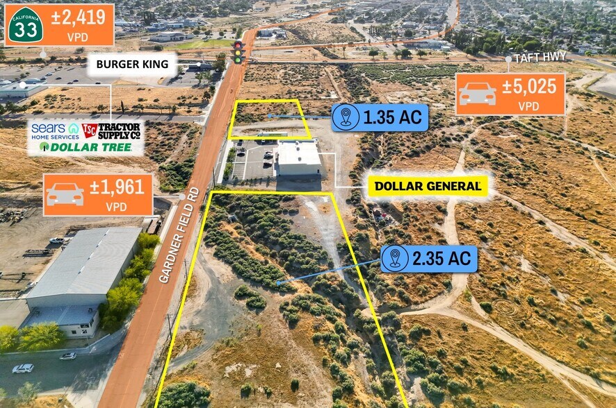 NEC HWY 119 & Gardner Field Rd, Taft, CA à vendre - Photo principale – Image 1 sur 10