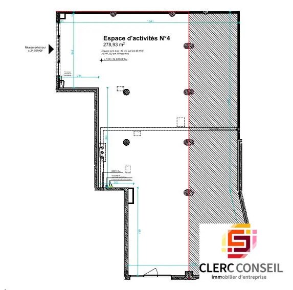 Local commercial dans Vernon à louer - Plan d’étage – Image 1 sur 2