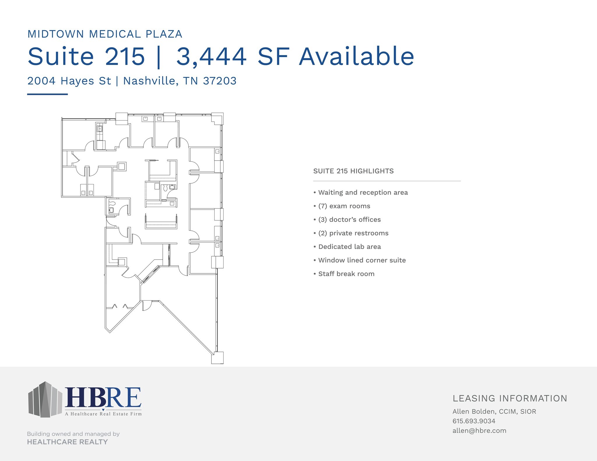 2004 Hayes St, Nashville, TN à louer Plan de site– Image 1 sur 1