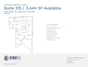 2004 Hayes St, Nashville, TN à louer Plan de site– Image 1 sur 1
