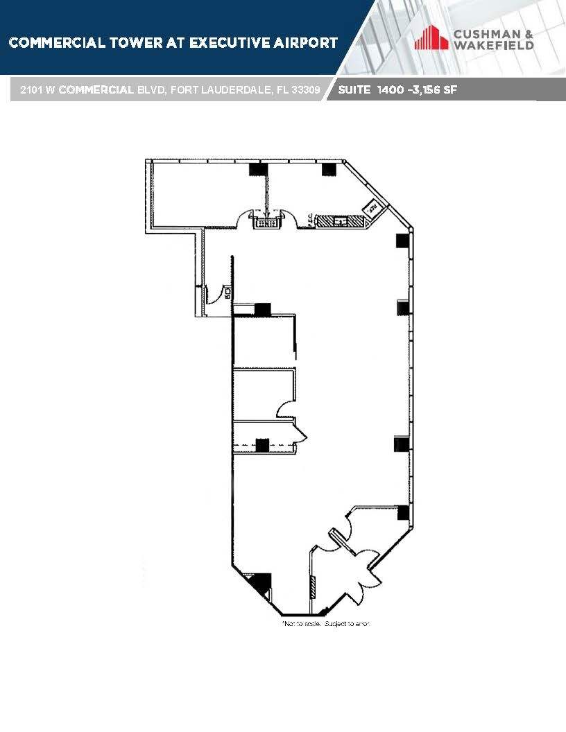 2101 W Commercial Blvd, Fort Lauderdale, FL à louer Plan d’étage– Image 1 sur 1