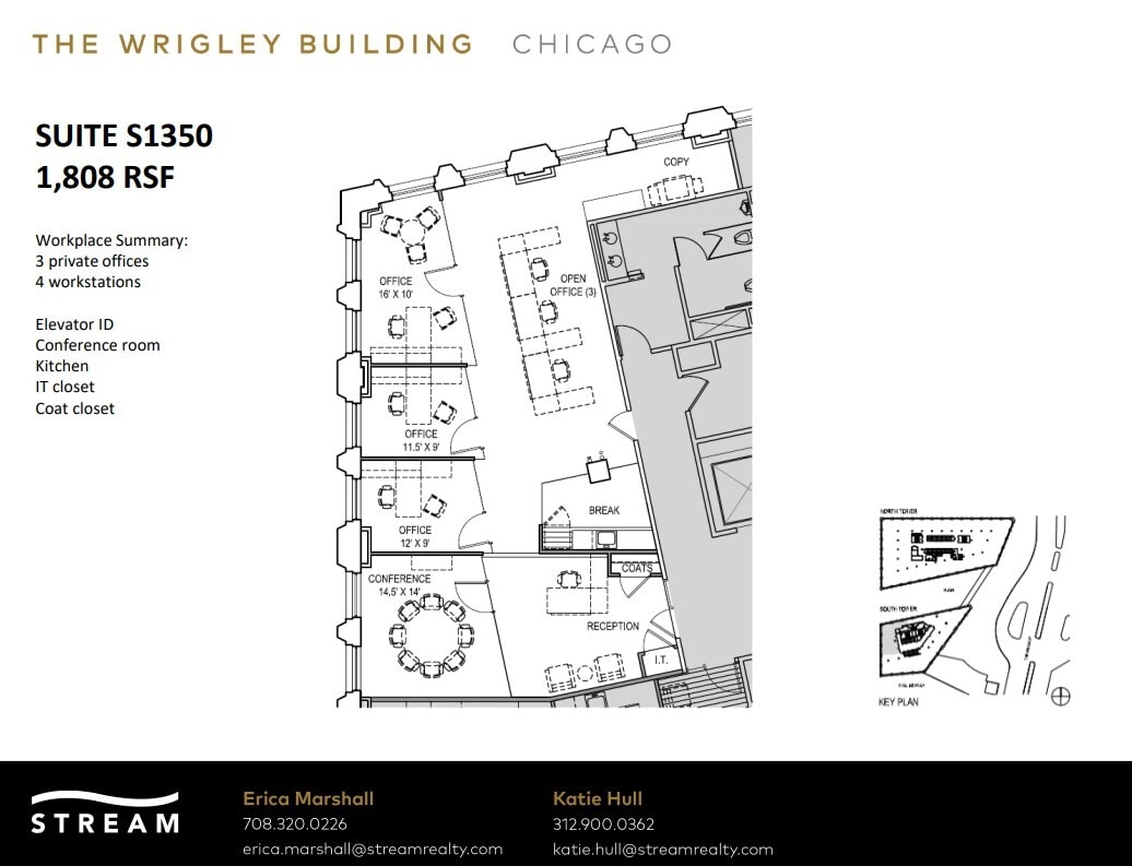 400 N Michigan Ave, Chicago, IL à louer Plan d’étage– Image 1 sur 1