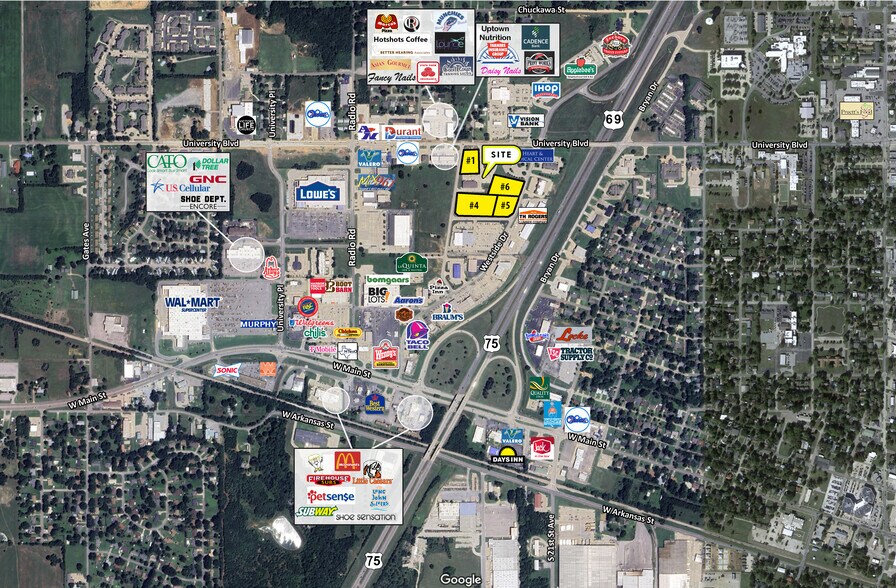 Criswell Blvd & University Blvd, Durant, OK à vendre - Aérien – Image 2 sur 2