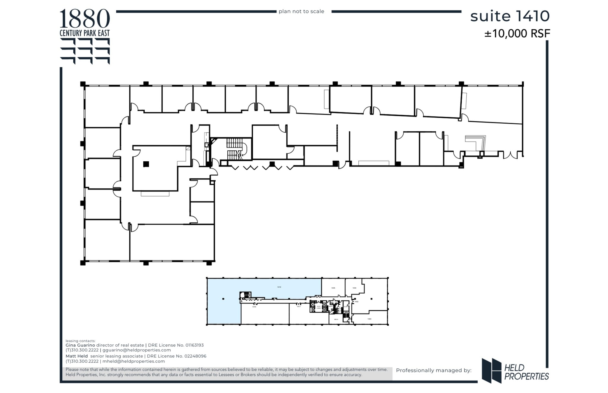 1880 Century Park E, Los Angeles, CA à louer Plan de site– Image 1 sur 2