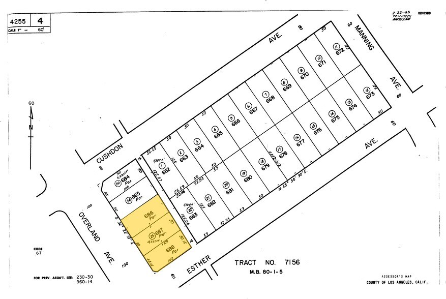 2566 Overland Ave, Los Angeles, CA à louer - Plan cadastral – Image 2 sur 61