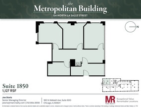 134 N LaSalle St, Chicago, IL à louer Plan d’étage– Image 1 sur 5