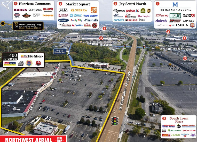 382-420 Jefferson Rd, Henrietta, NY à louer - Photo de l’immeuble – Image 3 sur 5