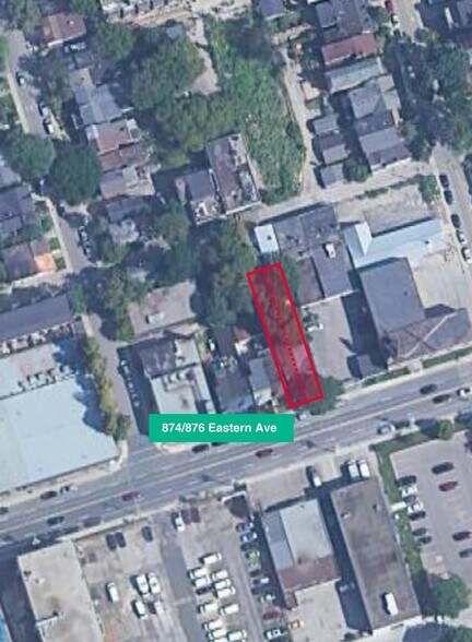 874-876 Eastern Ave, Toronto, ON à vendre - Aérien – Image 3 sur 4