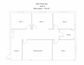 1037 Front Ave, Columbus, GA à louer Plan d’étage– Image 1 sur 7