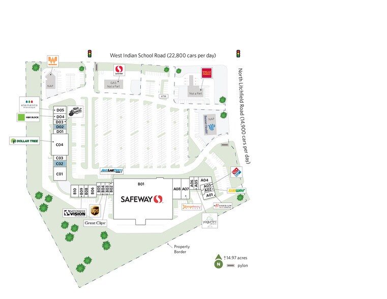 14175 W Indian School Rd, Goodyear, AZ à louer - Plan de site – Image 3 sur 13