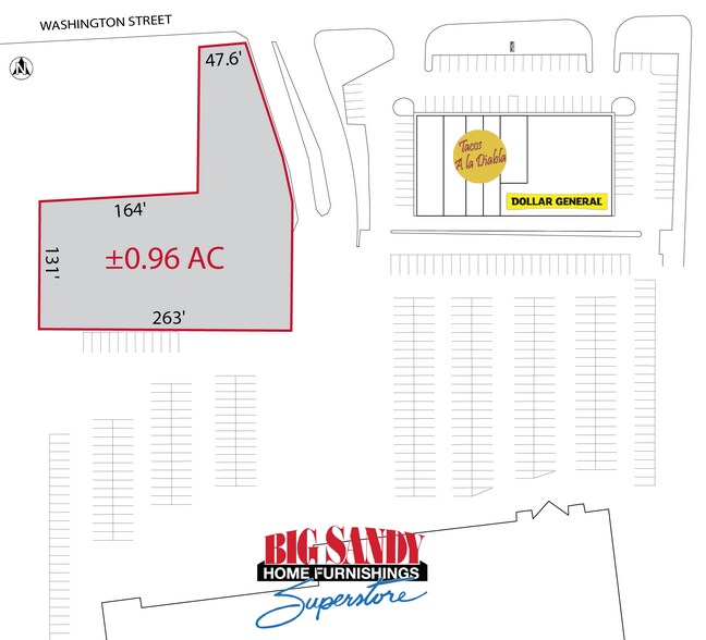 8235 E Washington St, Indianapolis, IN à louer - Plan de site – Image 2 sur 2