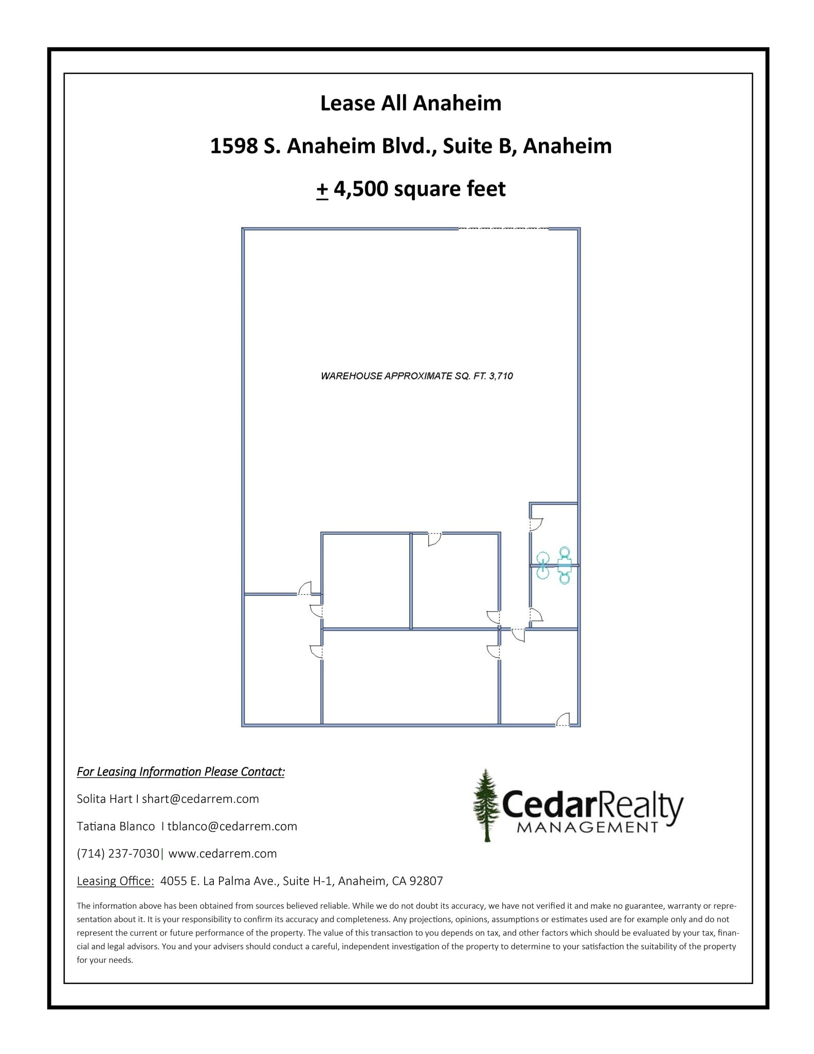 1588-1592 S Anaheim Blvd, Anaheim, CA à louer Plan de site– Image 1 sur 1