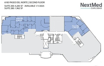 6183 Paseo del Norte, Carlsbad, CA à louer Plan d’étage– Image 2 sur 2