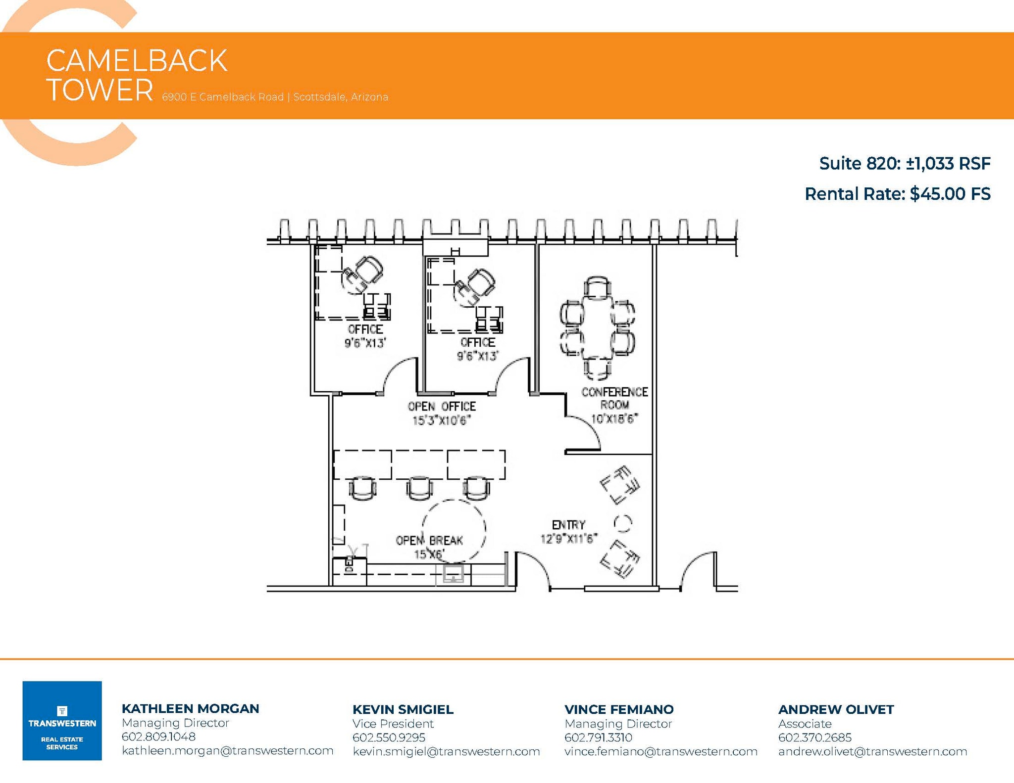 6900 E Camelback Rd, Scottsdale, AZ à louer Plan d’étage– Image 1 sur 1