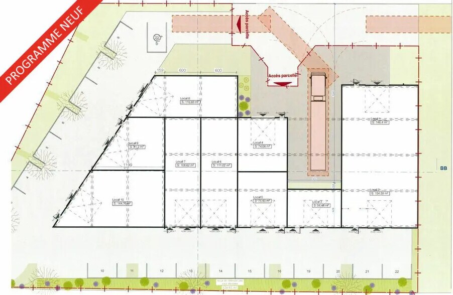 Local d’activités dans Avignon à louer - Plan de site – Image 3 sur 5