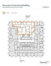1900 Randolph Rd, Charlotte, NC à louer Plan d’étage– Image 2 sur 2