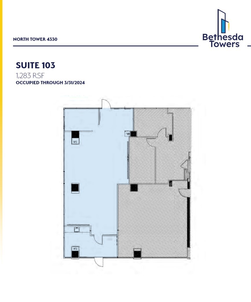 4340 East-West Hwy, Bethesda, MD à louer Plan d’étage– Image 1 sur 1