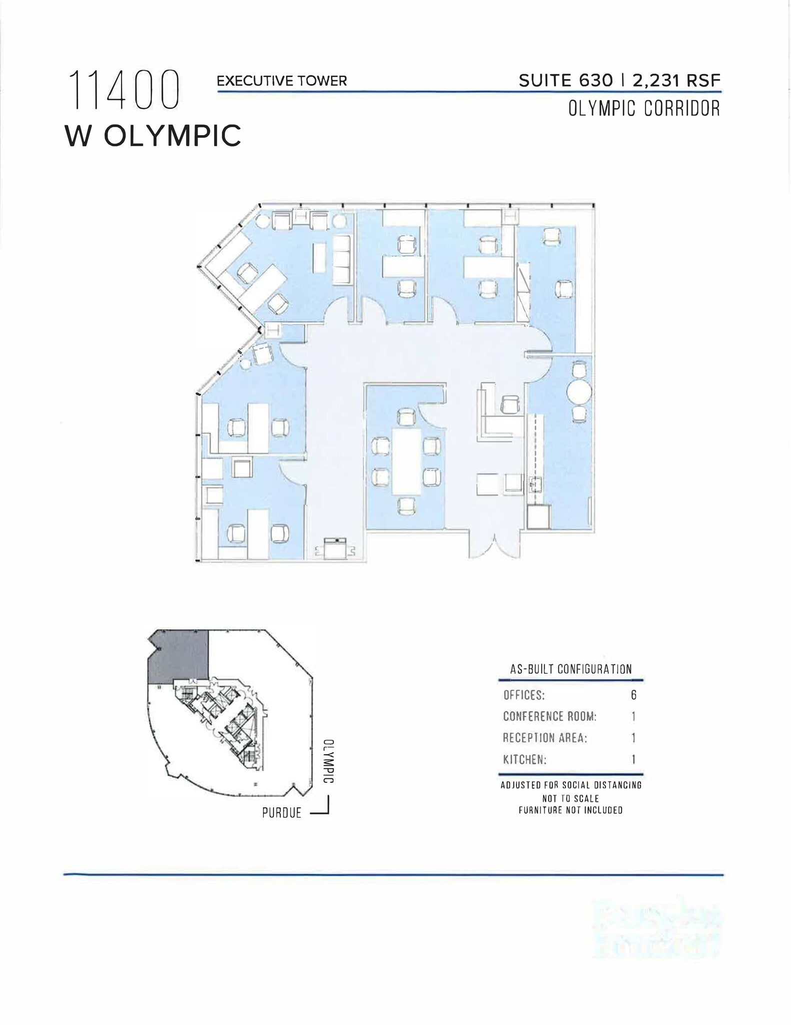 11400 W Olympic Blvd, Los Angeles, CA à louer Plan de site– Image 1 sur 8