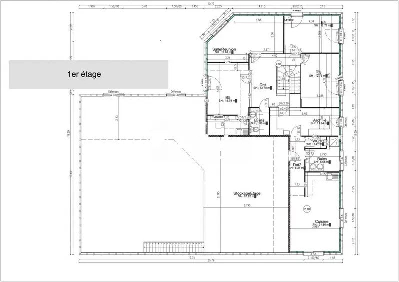 Local d'activités dans Riom à vendre - Plan d’étage – Image 3 sur 10