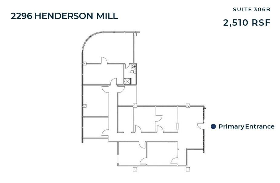 2296 Henderson Mill Rd NE, Atlanta, GA à louer Plan d’étage– Image 1 sur 1