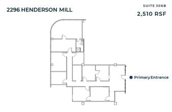 2296 Henderson Mill Rd NE, Atlanta, GA à louer Plan d’étage– Image 1 sur 1