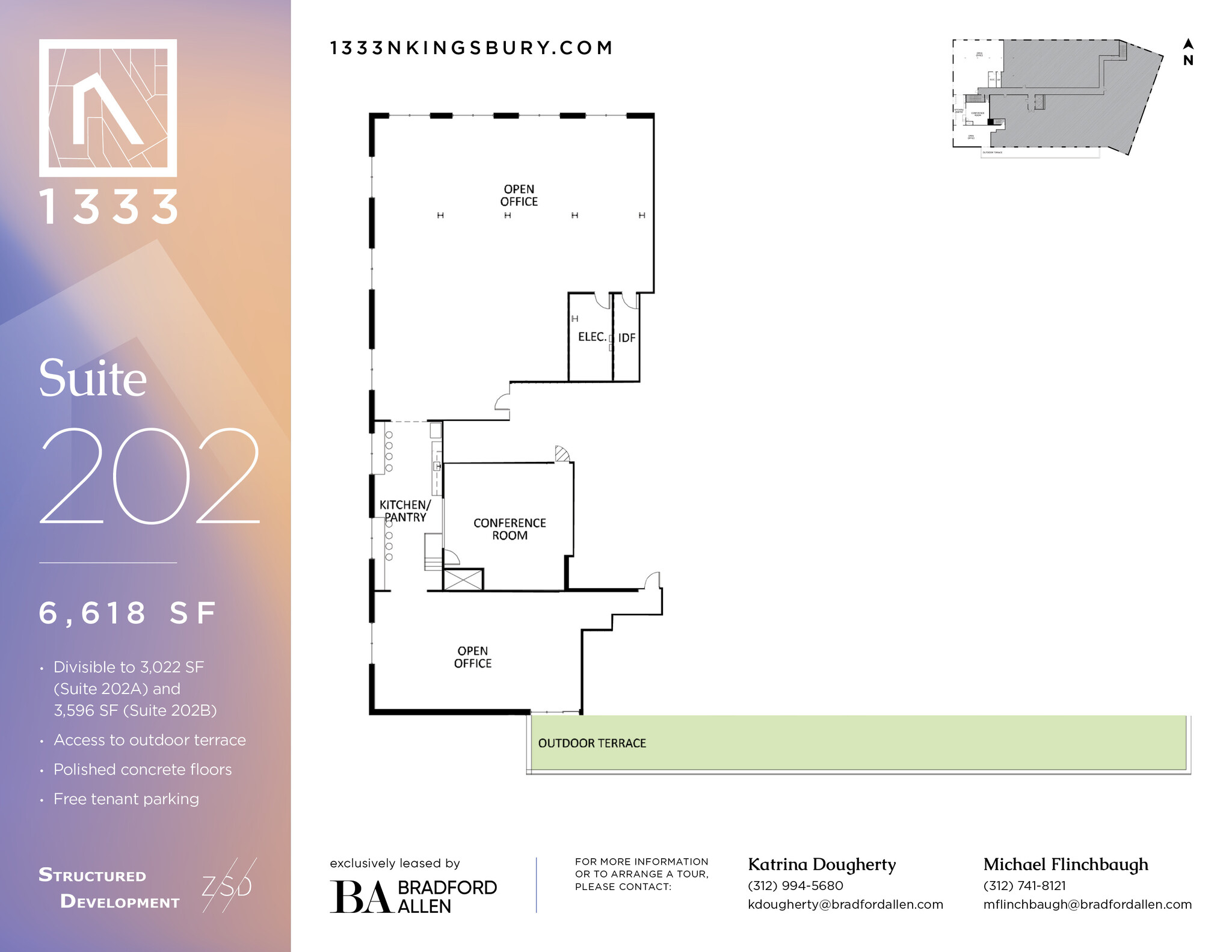 1333 N Kingsbury St, Chicago, IL à louer Plan d’étage– Image 1 sur 1